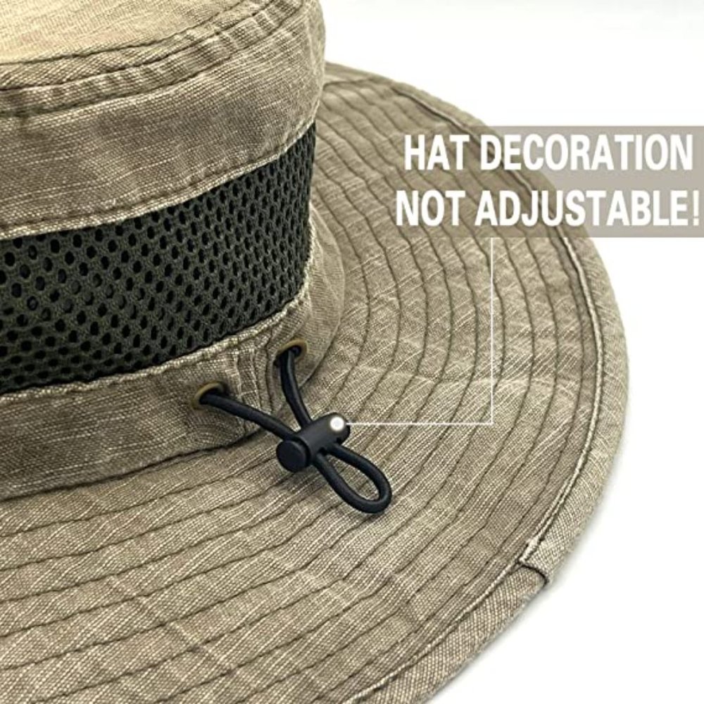 Fishing Hat Sun Protection  Bucket Hat for Men Women Breathable Wide Brim Packab - Picture 4 of 6